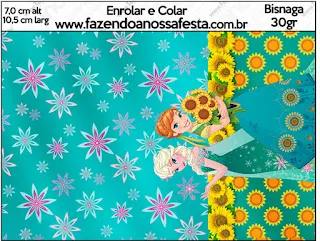 Etiquetas de Frozen Fever  para imprimir gratis.