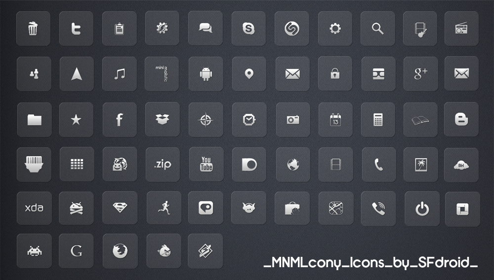 You can download the icons from MNMLcony Icons by ~SF2Gcrew on ...