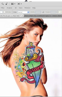  Easy To Add Color Tattoo On Body Make Sexy In Photoshop