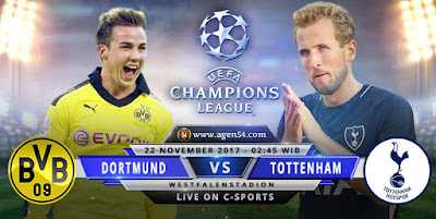 Prediksi Bola Jitu Borussia Dortmund vs Tottenham Hotspur 22 November 2017