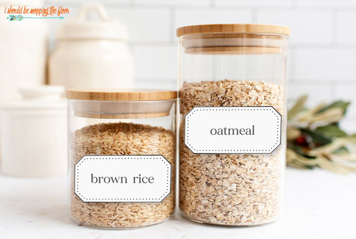 Get Organized with These Easy Pantry Labels