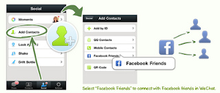 WeChat-Connect to Facebook friends