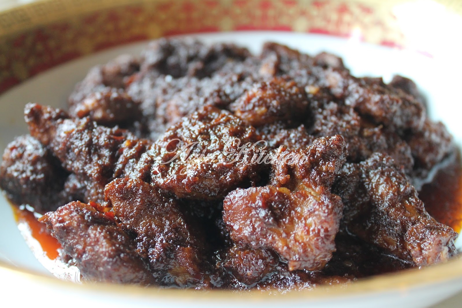 Rendang Daging Perak Hidangan Di Nur Qaseh - Azie Kitchen