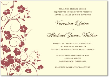 example wedding invitations