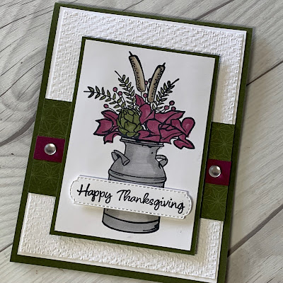 Thanksgiving Card using Stampin' Up! Country Home Stamp Set