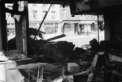 Riot damage in Washington D.C.  following assassination of Martin Luther King, Jr.