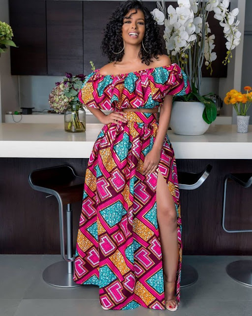 Latest Ankara Gown Styles 2022 For Ladies Skirt And Blouse.