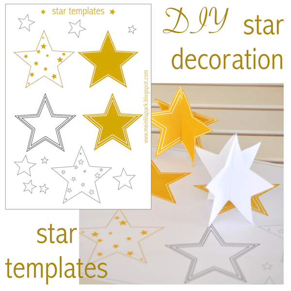 Free printable star templates  16 last minute DIY  