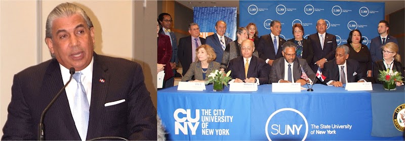 Cónsul Castillo resalta inversión del Gobierno en educación durante firma de acuerdo en Nueva York 