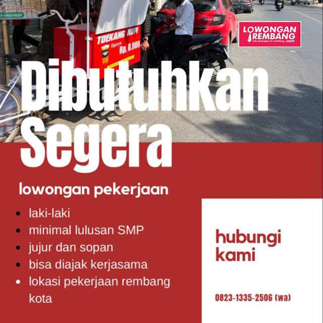Lowongan Kerja Pegawai Barista Toekang Kopi Keliling Rembang Tanpa Syarat Ijazah