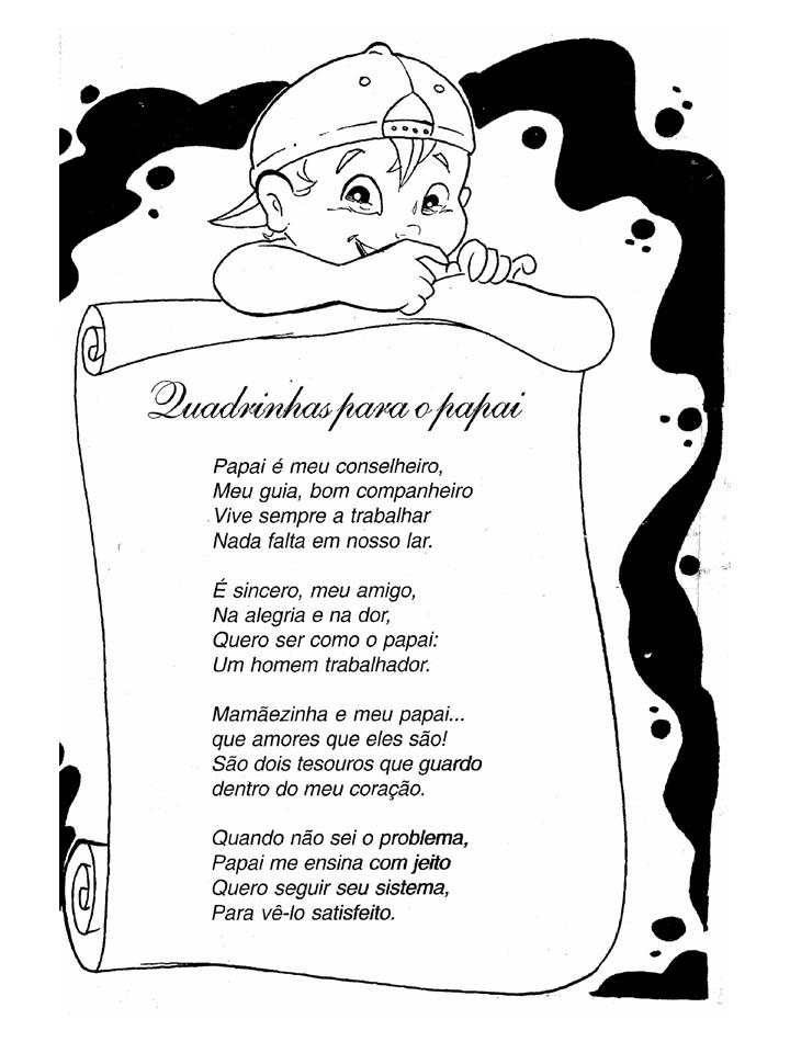 Mensagens Quadrinhas Musica Texto Para O Dia Dos Pais