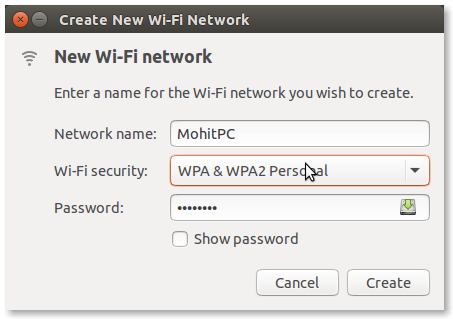 how to create wifi hotspot on ubuntu