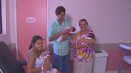 Mãe de duas meninas, mulher dá à luz trigêmeas em hospital do Recife