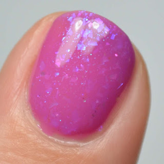 purple jelly flakie nail polish