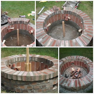 DIY Brick Fire Pit Day Three