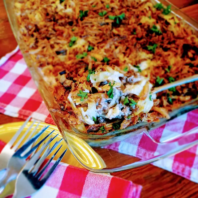 Beefy Onion Casserole at Miz Helen's Country Cottage