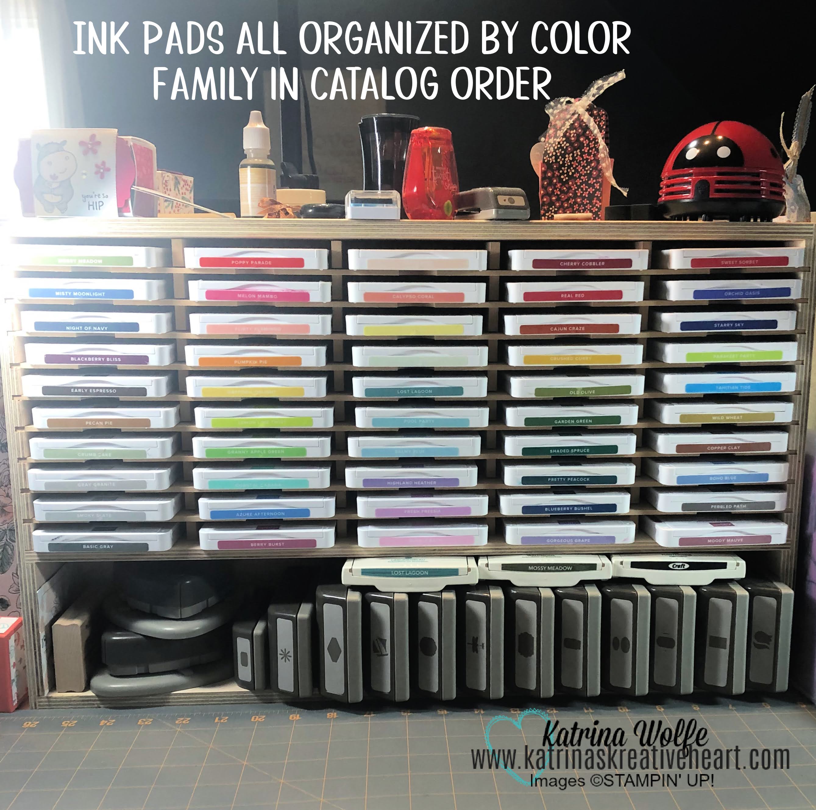 Craft Room Organization: Ink Pad Storage - Kreative Kinship