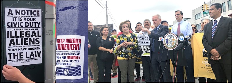 Supremacistas y republicanos en agresiva campaña contra inmigrantes en NY al aproximarse elecciones congresuales 