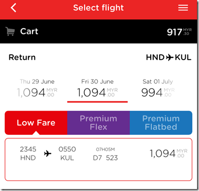 flight booking on AirAsia