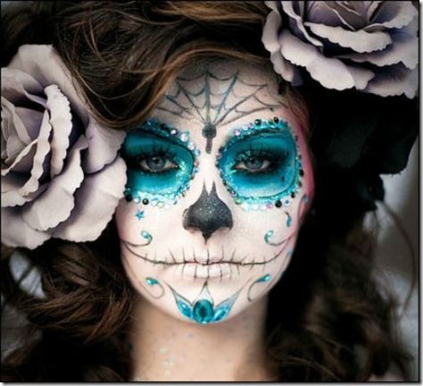 catrina, maquillaje calavera de azucar (3)