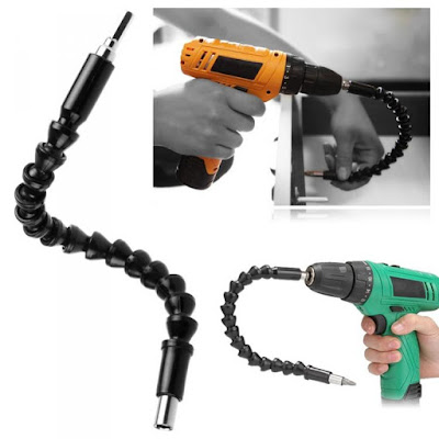 Snake Bit Drill Bit Extender, A Flexible Drill Bit Adapter To Get Into Tight Spots Places