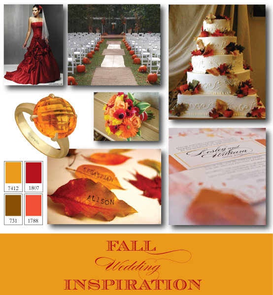 fall wedding aisle decor