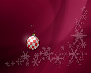 happy holiday red and white ball