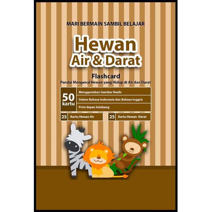 Flash Card Hewan Air & Darat