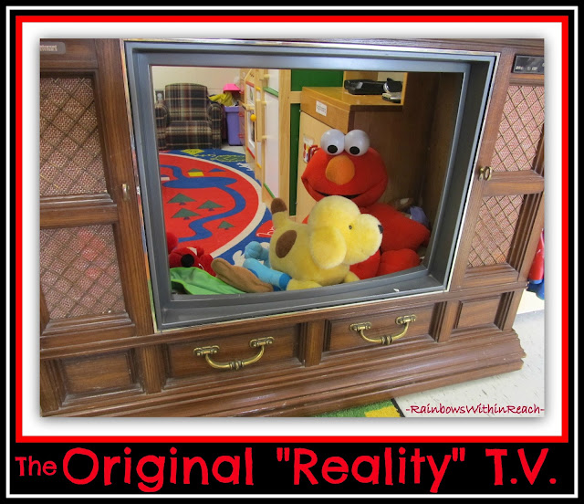 photo of: UP-cycle Old Television Console to Make a Puppet Stage for Young Children's Imaginary Play (via RainbowsWithinReach) 