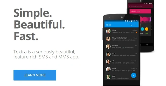 تطبيق Textra SMS إعداد إرسال رسائل في أي وقت معين 