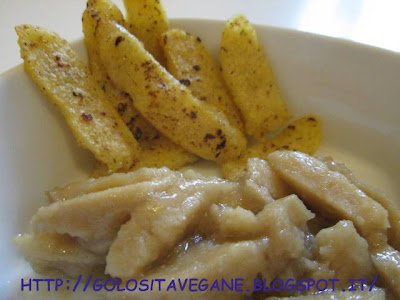 cips, funghi, laccare, mostarda, polenta, ricette vegan, Secondi, seitan, spiedini, straccetti, tartufo, 