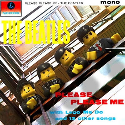 Albuns musicais clássicos recriados Lego