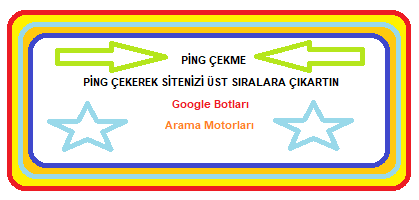 Google Botlarına Ping Çekerek Sitenizi Üst Sıralara Çıkarabilirsiniz - Kurgu Gücü