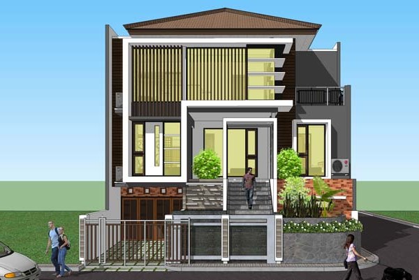 Contoh rumah minimalis 3 lantai 