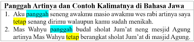 Panggah Artinya dan Contoh Kalimatnya di Bahasa Jawa