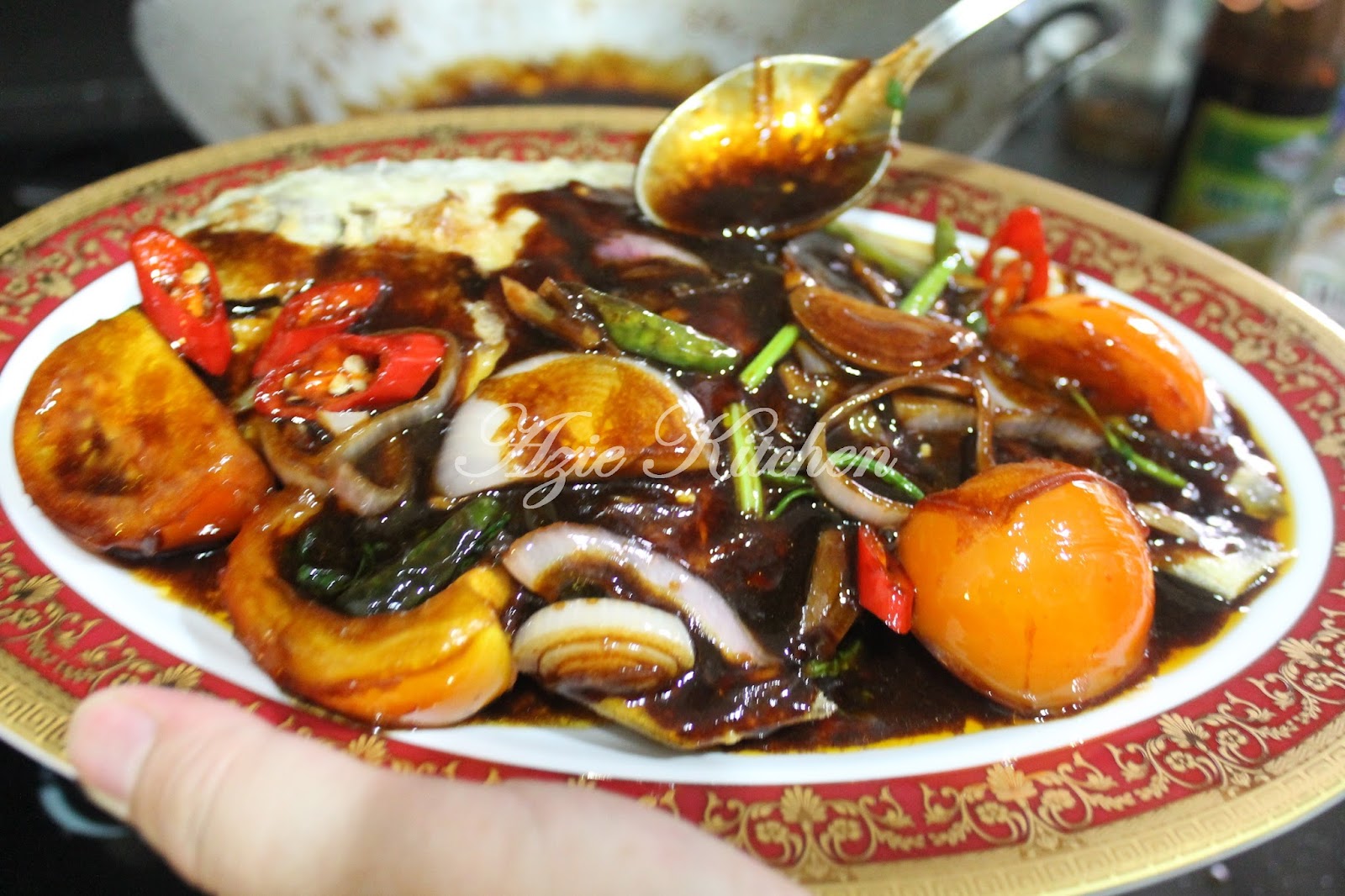 Masak Kicap Bijan Ikan Bawal Putih - Azie Kitchen
