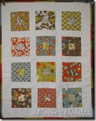 E Cot Quilt finished front