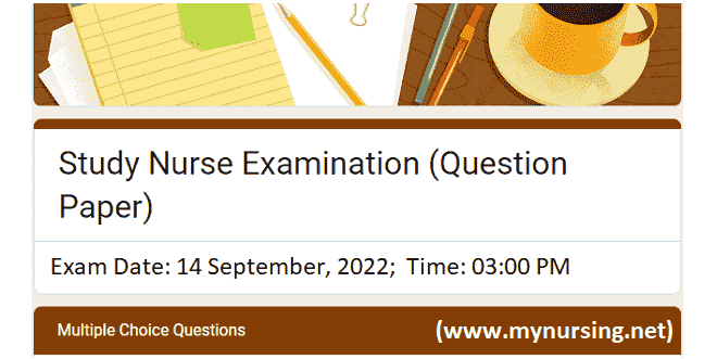  ICDDRB Study Nurse Examination Question- 2022