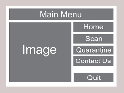 Desain Tampilan Menu Utama