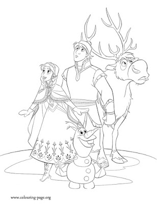 Desenhos do Frozen para Colorir e Imprimir