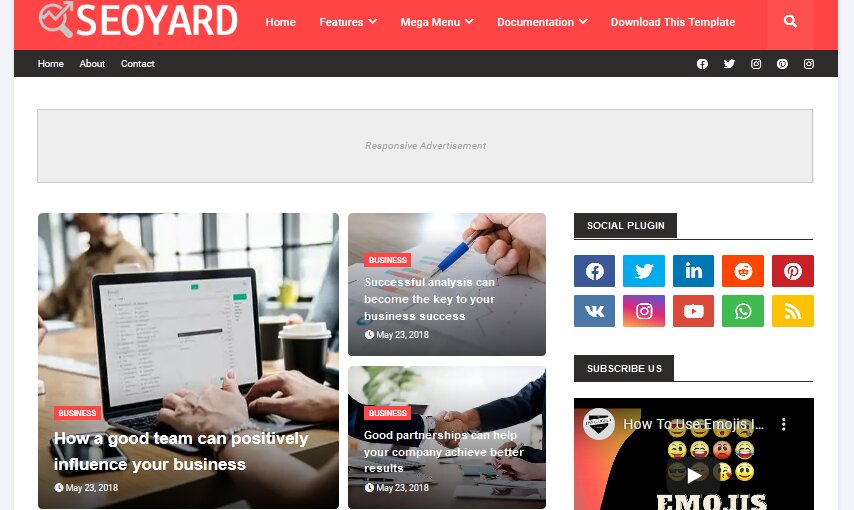 SeoYard Blogger Template