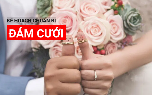 kế hoạch chuẩn bị đám cưới