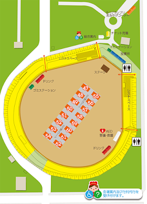 Baseball Diamond Venue Map 野球場会場地図