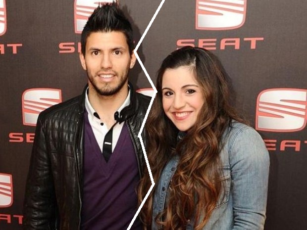 Famous Sports Personalities: Sergio Aguero With His Wife ...