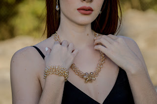 Young woman dressed to impress wearing a classy necklace