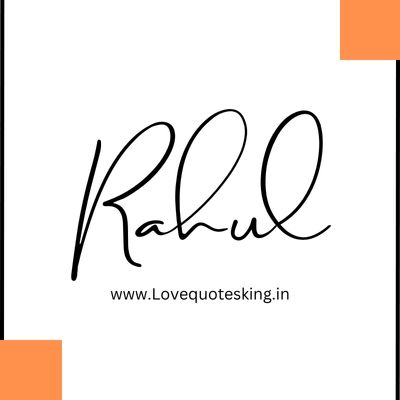 rahul signature
