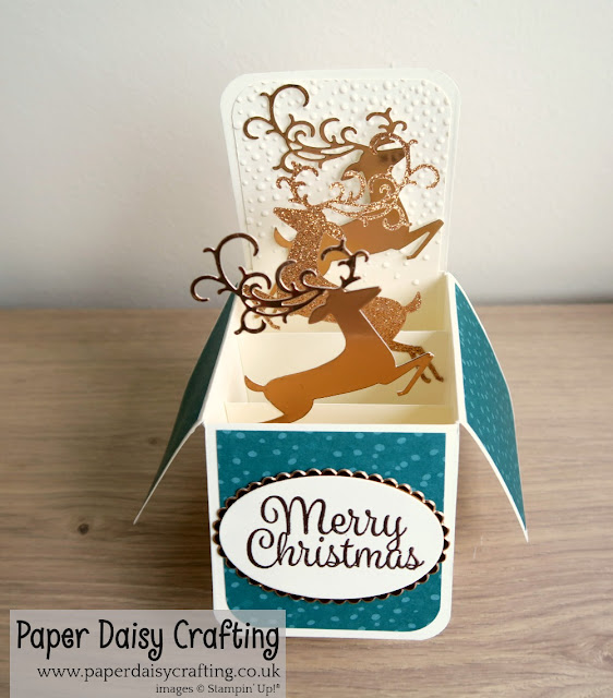 Dashing Deer Pop up card in a box from Stampin' Up!