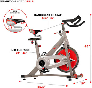 Sunny Health & Fitness Pro II SF-B1995 Belt Drive Indoor Cycling Bike, Dimensions, image, review features & specifications plus compare with original Pro