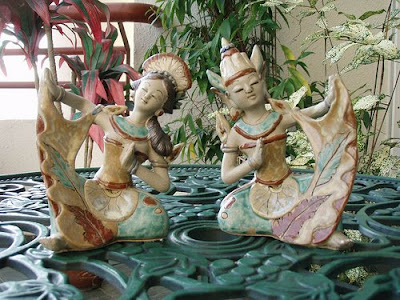 Balinese Dancers ceramic of Clay Handicraft 