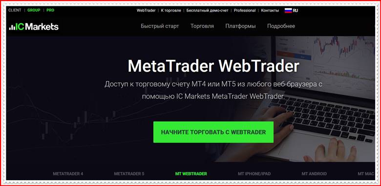 Мошеннический проект icmarkets-global.com – Отзывы, развод. Компания International Capital Markets мошенники